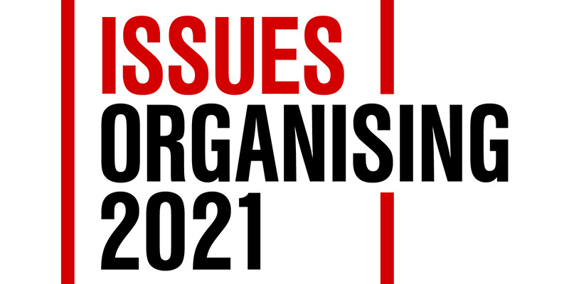 Issues and Organising Logo 2021 banner