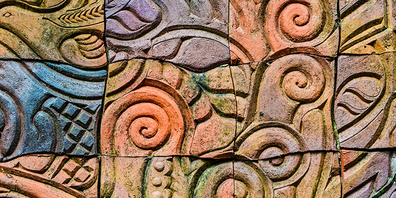 Maori tile art