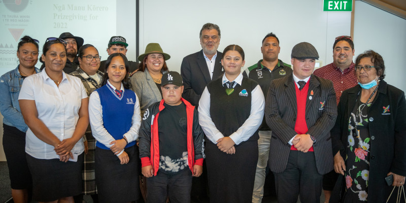 Waikato Tainui winners and their whanau