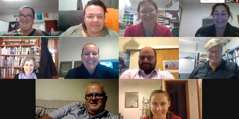 West Coast branch chairs Google Meet web